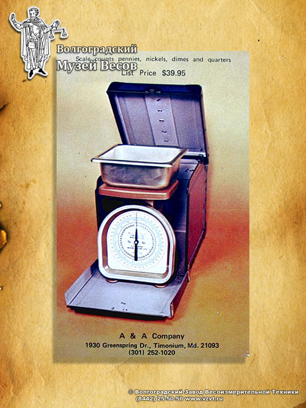 Promo of A & A Company Coin scales