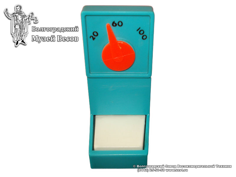 Toy scales in a plastic casing, of the company Fischer Price. USA, the second half of the XX century.
