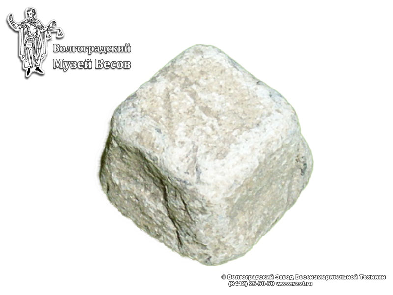 Lead truncated pyramid-shape weight. The time and place of manufacture are unknown.