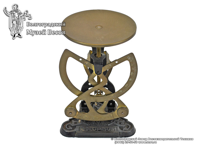 Columbus brand letter scales on a cast iron base. Germany, the first half of the XX century.