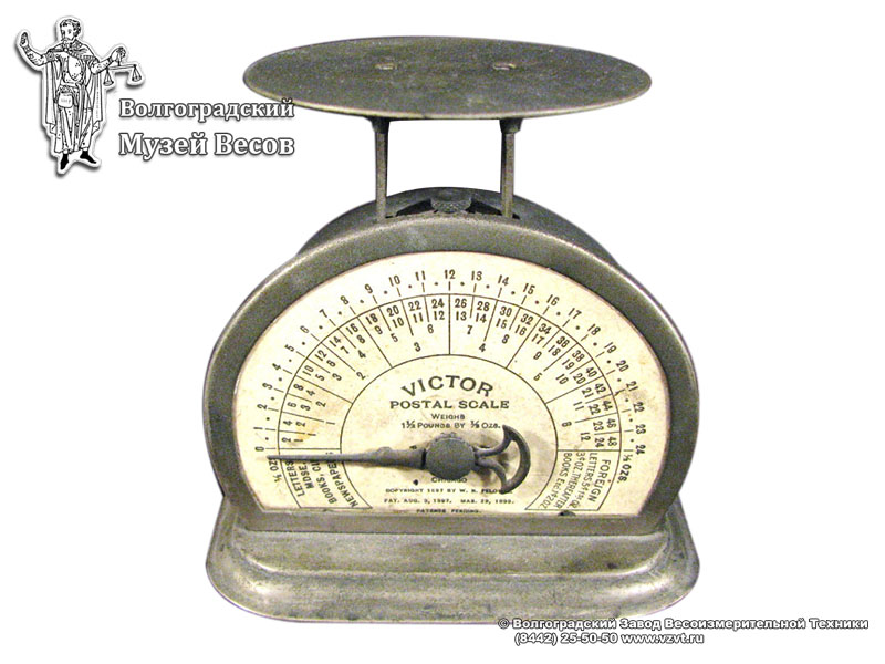 Victor brand letter scales.  USA, the 1920s.