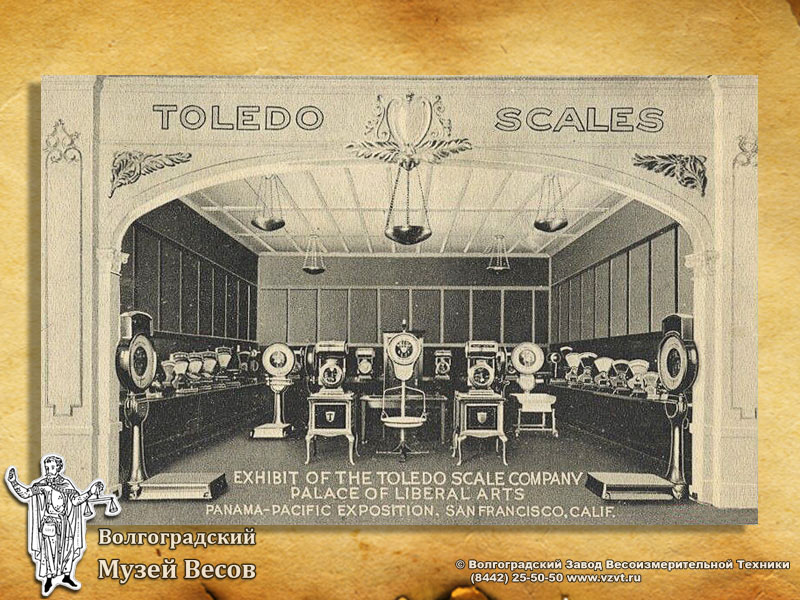 Exhibition of scales by Toledo Scales company