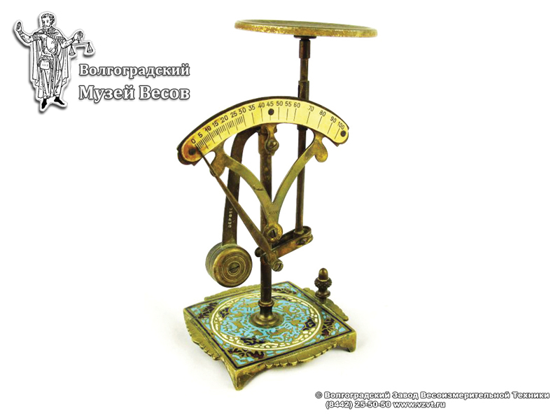 Letter scales with a decorated base. Europe, the end of the XIX-early XX century.